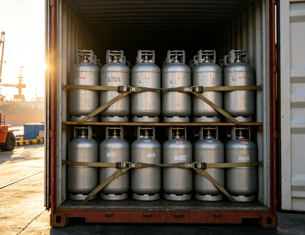 portable LPG gas container, field operation fuel supply, lightweight propane cylinder, remote area energy solution, weather-resistant gas bottle