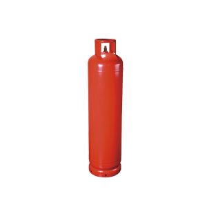 Universal commercial and outdoor grade reusable gas cylinder, designed as corrosion resistant steel gas cylinder for harsh environments, equipped with high-efficiency double outlet LPG cylinder valve, optimized as low temperature resistant propane bottle for cold climate use, certified for food catering LPG gas cylinder commercial kitchen application and lightweightcamping portable propane cylinder for outdoor activities